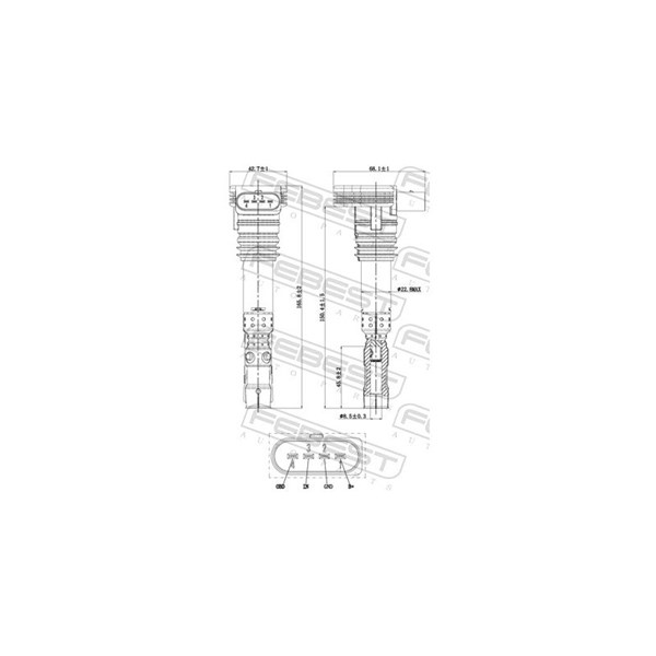 Tändspole Febest 17640-002 FEBEST Tändspole Febest 17640-002 FEBEST