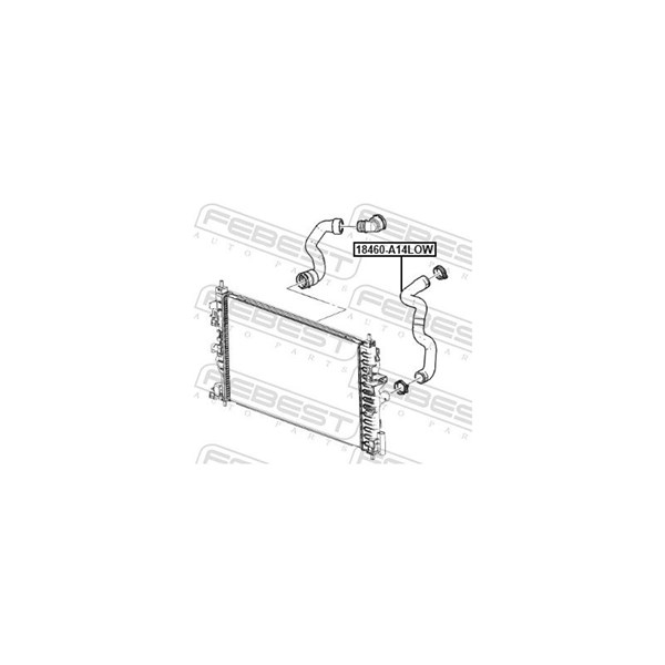 Kylarslang Febest 18460-A14LOW FEBEST