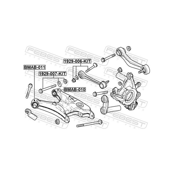 Inställningsskruv, camber Febest 1929-007-KIT FEBEST Inställningsskruv, camber Febest 1929-007-KIT FEBEST