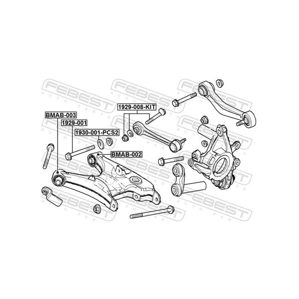 Inställningsskruv, camber Febest 1929-008-KIT FEBEST Inställningsskruv, camber Febest 1929-008-KIT FEBEST