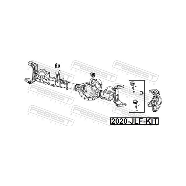 Kulled / Spindelled, Framaxel Febest 2020-JLF-KIT FEBEST Kulled / Spindelled, Framaxel Febest 2020-JLF-KIT FEBEST