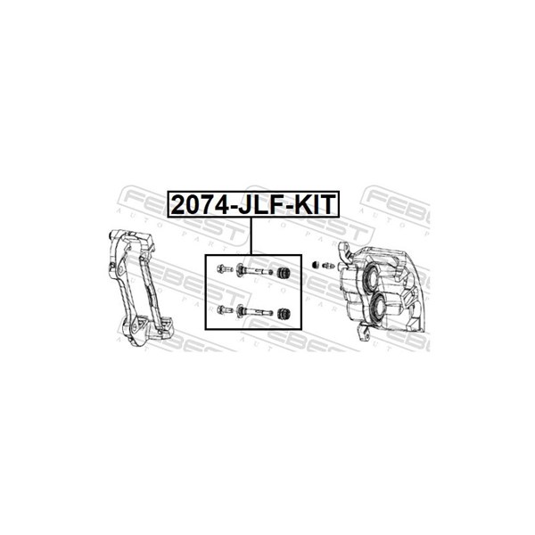 Styrbult, bromsok, Framaxel Febest 2074-JLF-KIT FEBEST