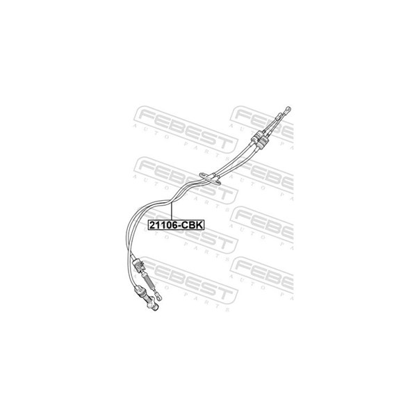 Vajer, manuell transmission Febest 21106-CBK FEBEST