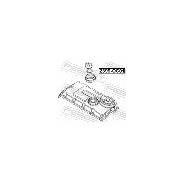 Packning, oljelock Febest 23402-002 FEBEST