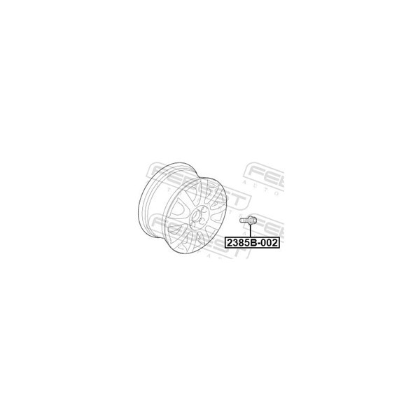 Pinnbult, hjulnav Febest 2385B-002 FEBEST
