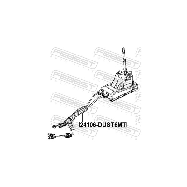 Vajer, manuell transmission Febest 24106-DUST6MT FEBEST