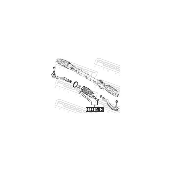Styrled, inre, Framaxel Febest 2422-KAN FEBEST