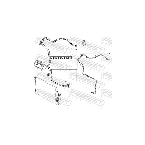 Rep.sats, AC Febest 24400-003-KIT FEBEST