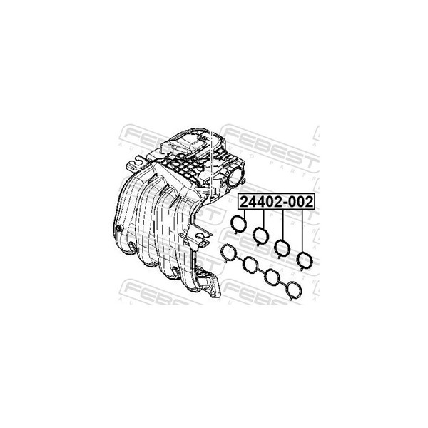 Packning, insugsgrenrör Febest 24402-002 FEBEST