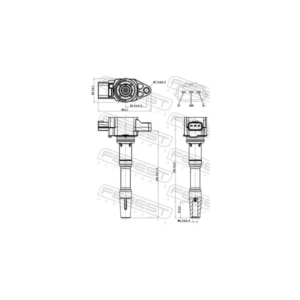 Tändspole Febest 24640-003 FEBEST