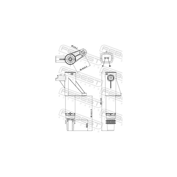 Tändspole Febest 25640-002 FEBEST