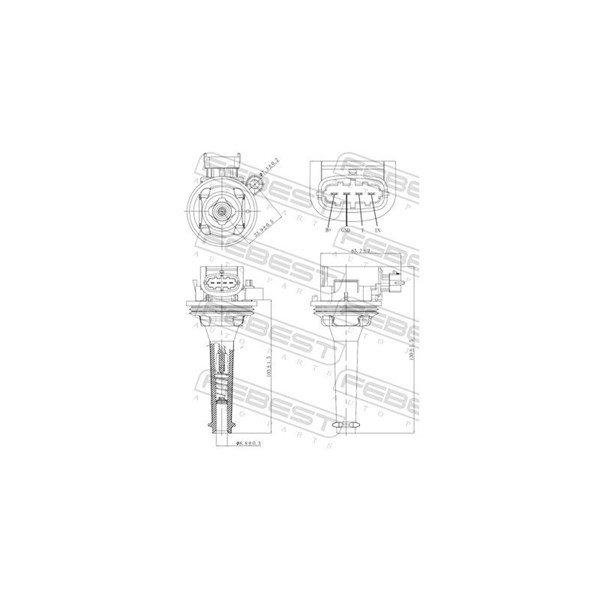 Tändspole Febest 27640-002 FEBEST Tändspole Febest 27640-002 FEBEST