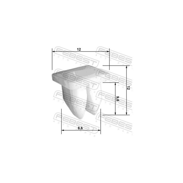 Clip, list Febest 88570-002 FEBEST Clip, list Febest 88570-002 FEBEST