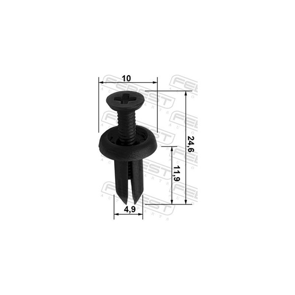 Clip, stötfångare Febest 88570-006 FEBEST Clip, stötfångare Febest 88570-006 FEBEST