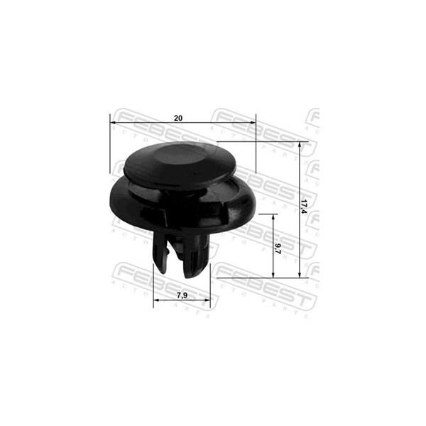Fästclips, undergolvsbeklädnad Febest 88570-015 FEBEST Fästclips, undergolvsbeklädnad Febest 88570-015 FEBEST