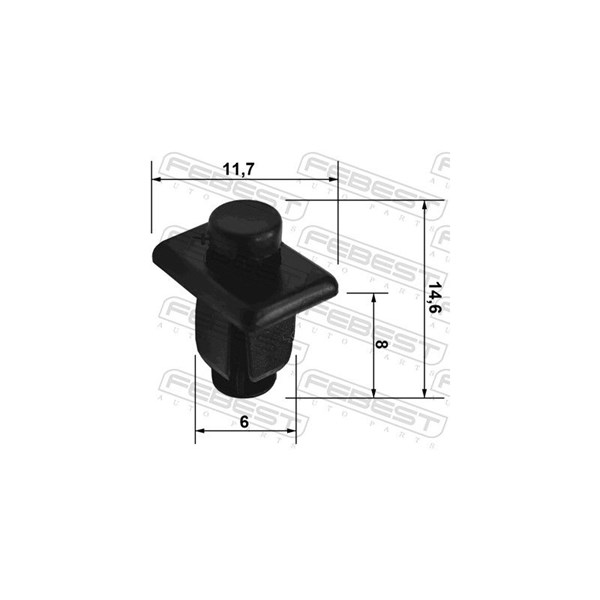 Clip, list Febest 88570-020 FEBEST Clip, list Febest 88570-020 FEBEST