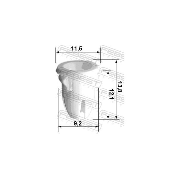 Clip, list Febest 88570-022 FEBEST Clip, list Febest 88570-022 FEBEST