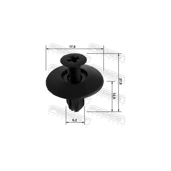 Clip, stötfångare Febest 88570-024 FEBEST Clip, stötfångare Febest 88570-024 FEBEST
