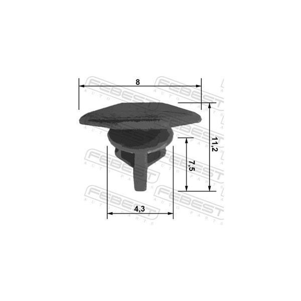 Clip, list Febest 88570-032 FEBEST Clip, list Febest 88570-032 FEBEST