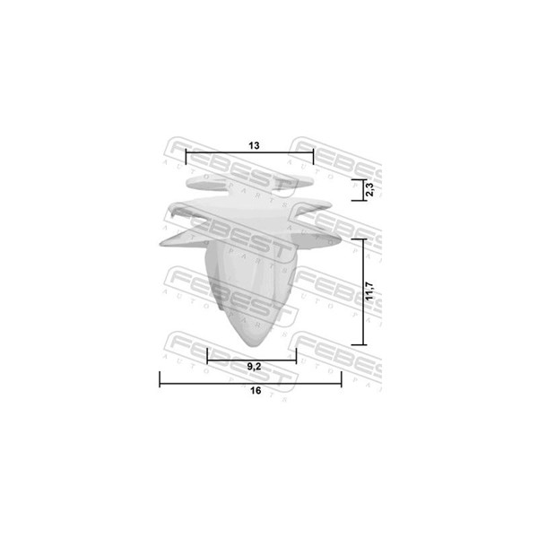 Clip, list Febest 88570-038 FEBEST Clip, list Febest 88570-038 FEBEST