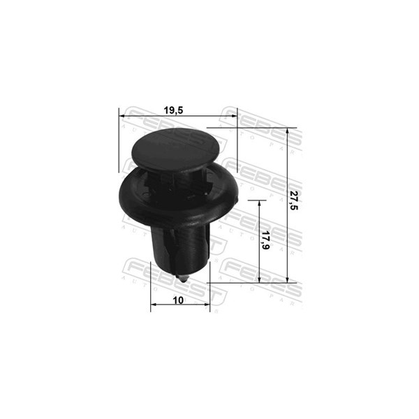 Clip, stötfångare Febest 88570-043 FEBEST Clip, stötfångare Febest 88570-043 FEBEST