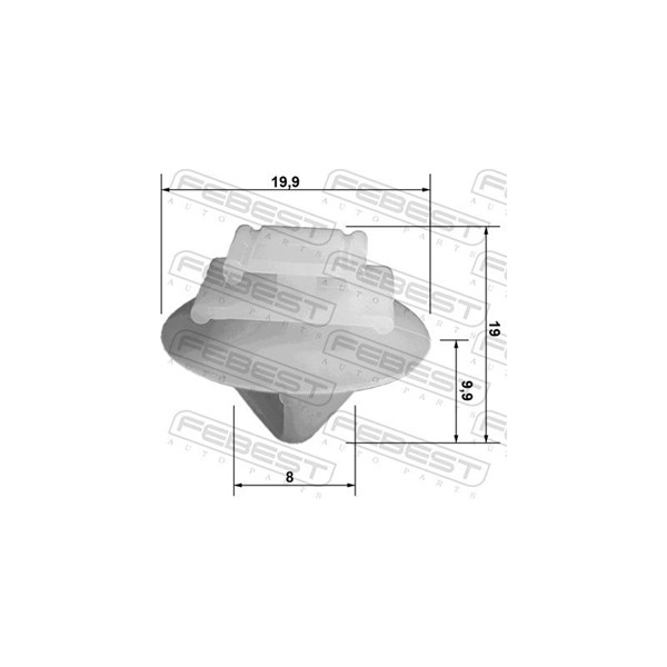 Clip, list Febest 88570-045 FEBEST