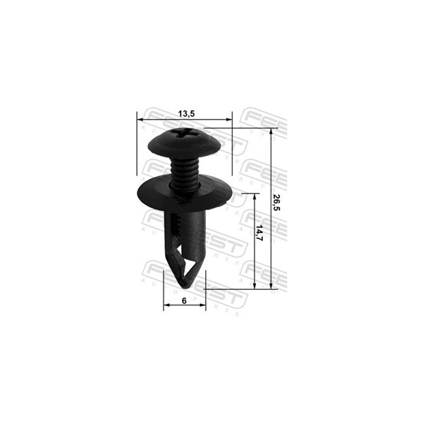 Fästclips, undergolvsbeklädnad Febest 88570-057 FEBEST Fästclips, undergolvsbeklädnad Febest 88570-057 FEBEST