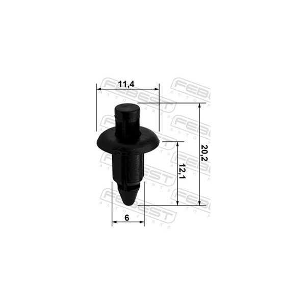 Clip, stötfångare Febest 88570-058 FEBEST Clip, stötfångare Febest 88570-058 FEBEST