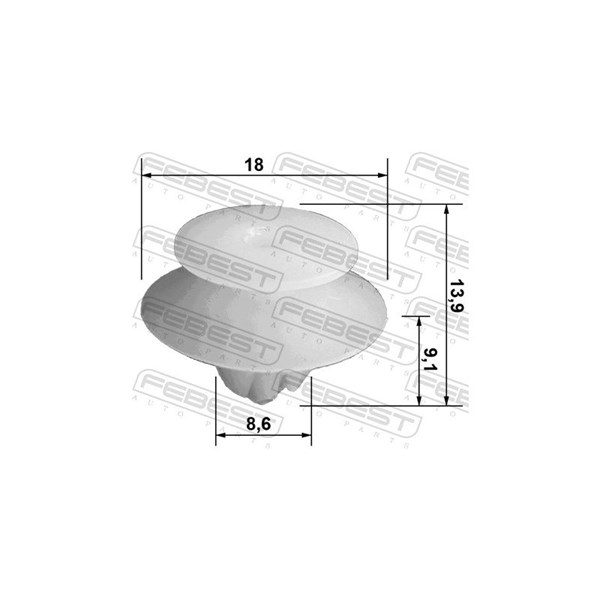Clip, list Febest 88570-059 FEBEST Clip, list Febest 88570-059 FEBEST