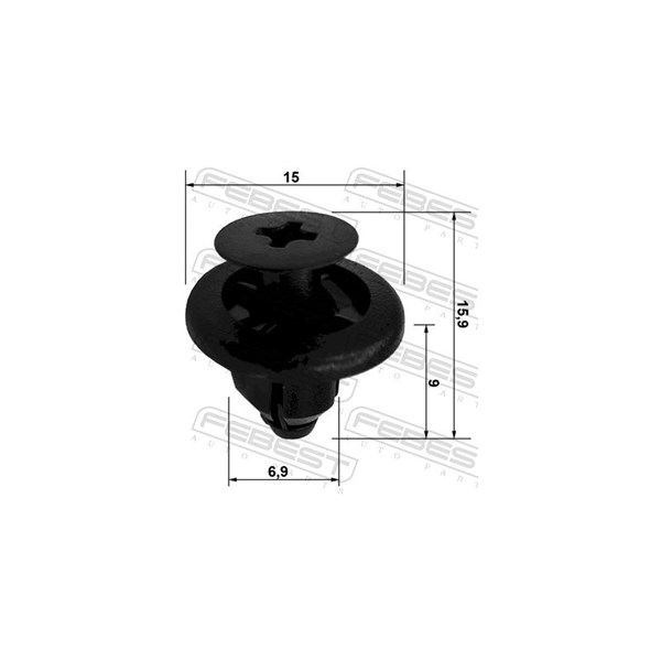 Clip, stötfångare Febest 88570-067 FEBEST Clip, stötfångare Febest 88570-067 FEBEST