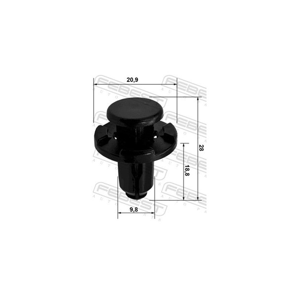 Clip, stötfångare Febest 88570-077 FEBEST Clip, stötfångare Febest 88570-077 FEBEST