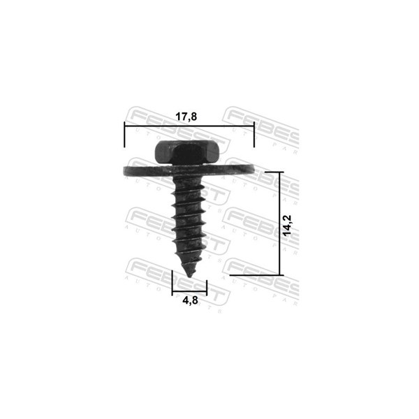 Motor-/underredesskydd Febest 88570-175 FEBEST