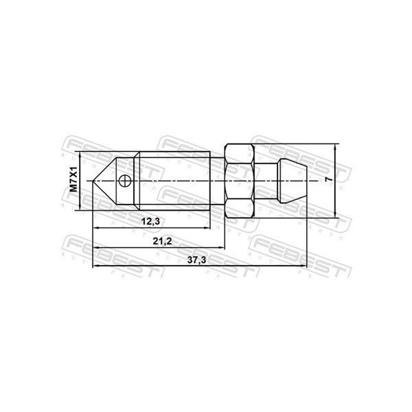 Luftningsskruv/-ventil, bromsok Febest 8870-009 FEBEST