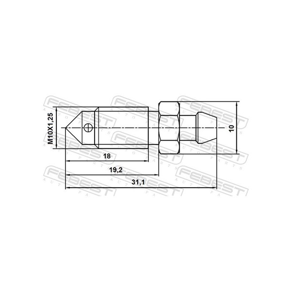Luftningsskruv/-ventil, bromsok Febest 8870-011 FEBEST Luftningsskruv/-ventil, bromsok Febest 8870-011 FEBEST