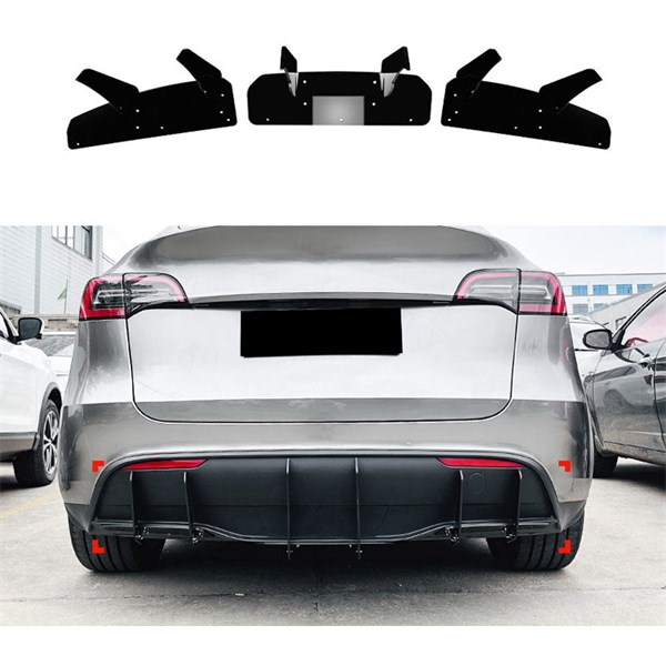 Bakre stötfångarblad (Diffusor) Tesla Model Y 2019- Autostyle DX  AutoStyle