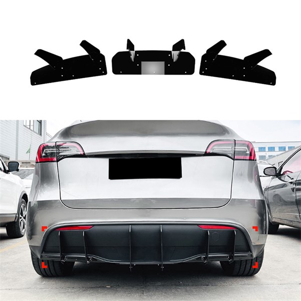 Bakre stötfångarblad (Diffusor) Tesla Model Y 2019- Autostyle DX AutoStyle Bakre stötfångarblad (Diffusor) Tesla Model Y 2019- Autostyle DX AutoStyle