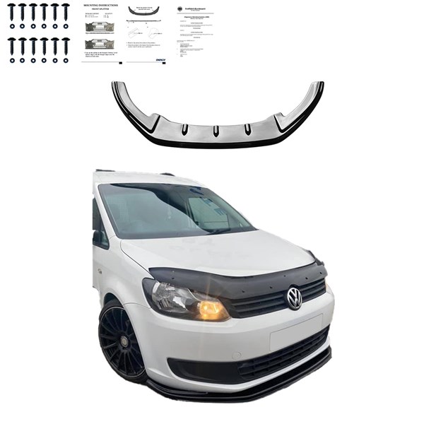 Front Spoiler Lip VW Caddy MK3 Facelift 2010-2015 OneWay Front Spoiler Lip VW Caddy MK3 Facelift 2010-2015 OneWay
