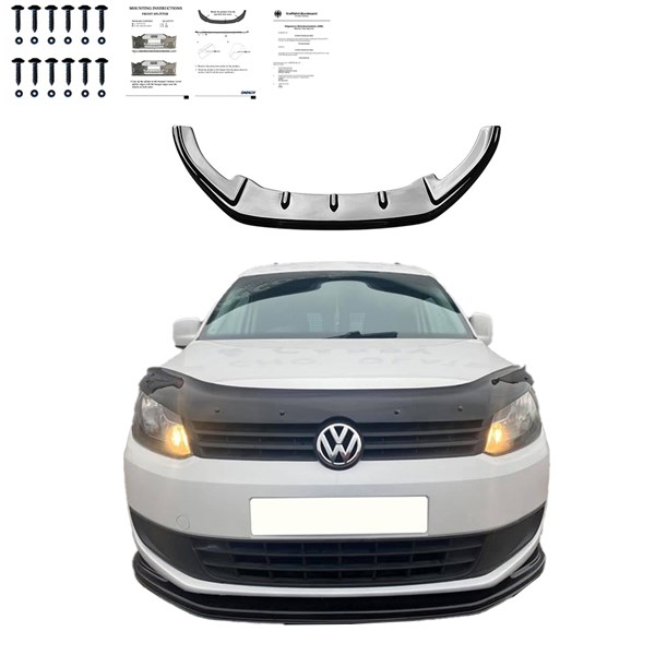 Front Spoiler Lip VW Caddy MK3 Facelift 2010-2015 OneWay Front Spoiler Lip VW Caddy MK3 Facelift 2010-2015 OneWay