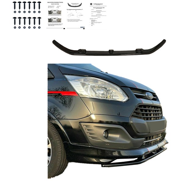 Front Spoiler Lip Ford Transit Custom MK1 Sportline 12-23 OneWay Front Spoiler Lip Ford Transit Custom MK1 Sportline 12-23 OneWay