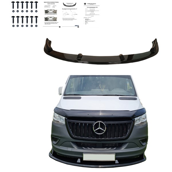 Front Spoiler Lip Mercedes Sprinter W907 2018- OneWay Front Spoiler Lip Mercedes Sprinter W907 2018- OneWay