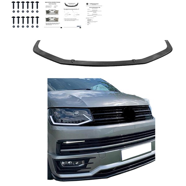 Front Spoiler Lip VW Transporter T6 Sportline 2015-2019 OneWay Front Spoiler Lip VW Transporter T6 Sportline 2015-2019 OneWay
