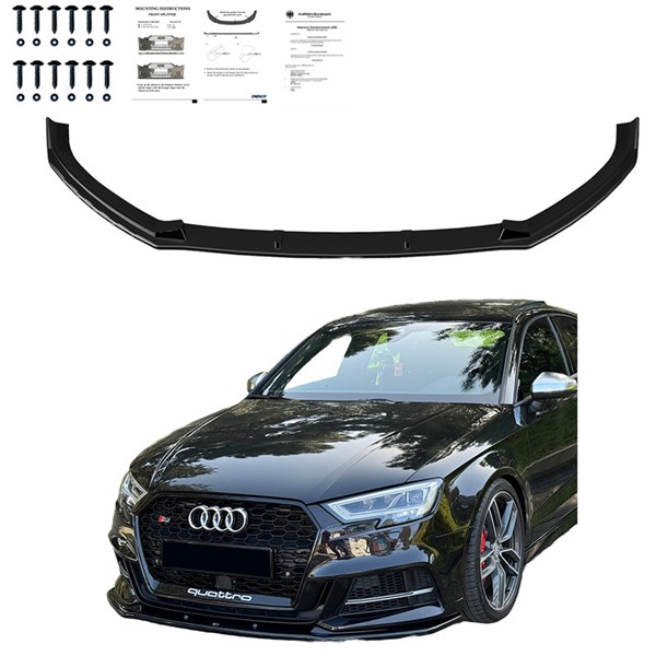 Front Spoiler Lip Audi S3 8V Sedan 2016-2020 OneWay Front Spoiler Lip Audi S3 8V Sedan 2016-2020 OneWay