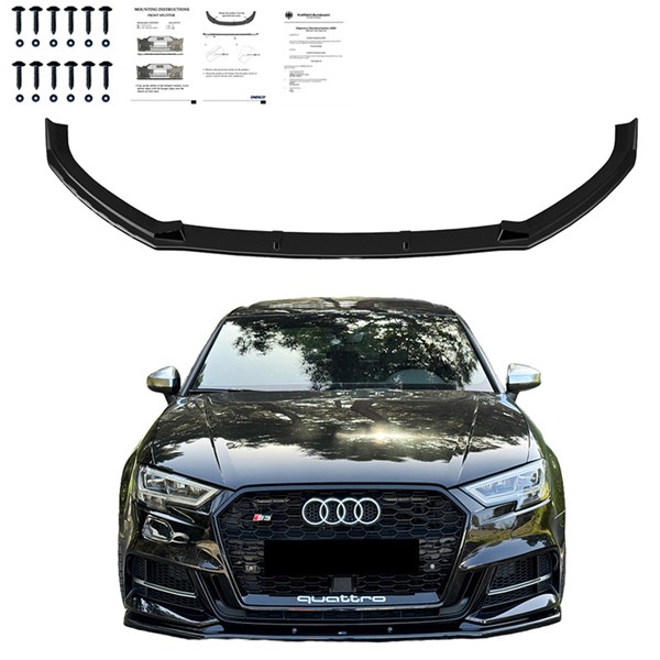 Front Spoiler Lip Audi S3 8V Sedan 2016-2020 OneWay Front Spoiler Lip Audi S3 8V Sedan 2016-2020 OneWay