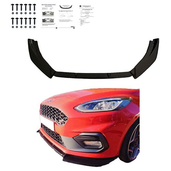 Front Spoiler Lip Ford Fiesta MK8 ST/ST-Line 2017-2021 OneWay Front Spoiler Lip Ford Fiesta MK8 ST/ST-Line 2017-2021 OneWay