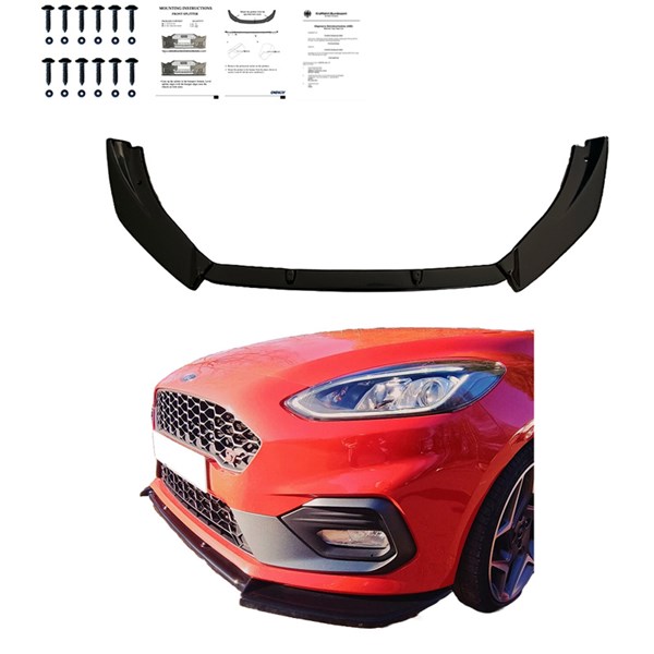Front Spoiler Lip Ford Fiesta MK8 ST/ST-Line 2017-2021 OneWay Front Spoiler Lip Ford Fiesta MK8 ST/ST-Line 2017-2021 OneWay