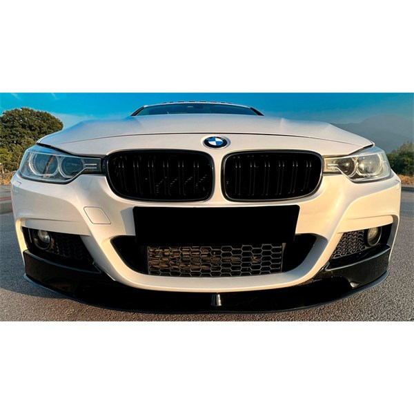 Front Spoiler Lip BMW 3 F30 M-Pack 2012-2019 with Flaps OneWay