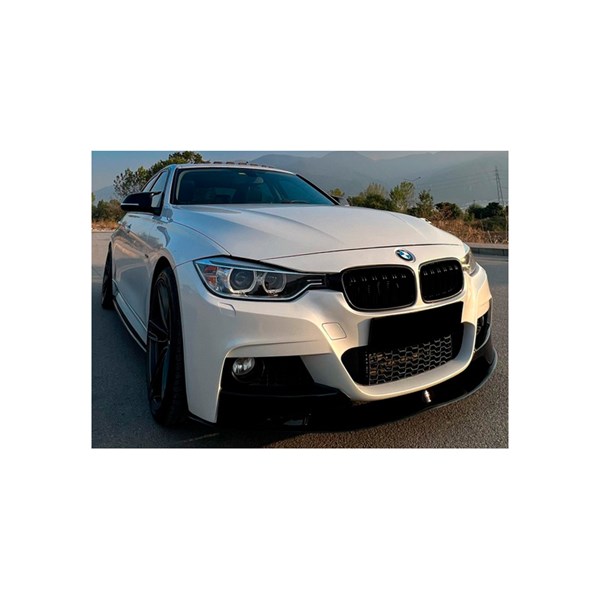 Front Spoiler Lip BMW 3 F30 M-Pack 2012-2019 with Flaps OneWay