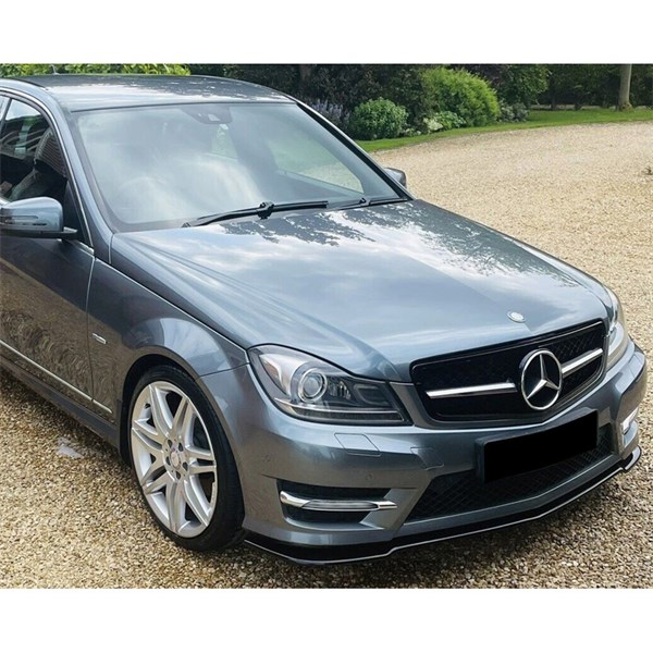 Front Spoiler Lip Merc C-Class W204 AMG-Line FL 2011-2014 OneWay