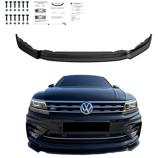 Front Spoiler Lip VW Tiguan II R-Line 2016-2020 OneWay Front Spoiler Lip VW Tiguan II R-Line 2016-2020 OneWay