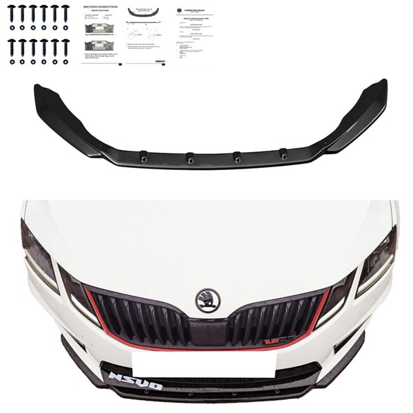 Front Spoiler Lip Skoda Octavia III RS HB/Kombi 2013-2016 OneWay Front Spoiler Lip Skoda Octavia III RS HB/Kombi 2013-2016 OneWay